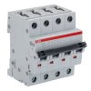 Wyłącznik nadprądowy MCB, Typ C, 4-biegunowy, 25A, 400V, na szynę DIN, ABB S204-C25, S200