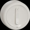WDE015807 Off-switch, 2p, surface-mounted, complete, white, round, Renova