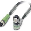 Kabel do czujników/elementów wykonawczych Phoenix Contact SAC-3P-M 8MS/ 3,0-PUR/M12FR-2L 1693403, złącze żeńskie M12, ką