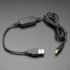 USB to 5.5mm / 2.1mm or 2.5mm DC Booster Cable - 12V Output