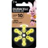 Duracell 149722 Hearing aid battery ZA 10 1.45V 6pcs 100mAh Zinc air