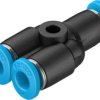 Złączka pneumatyczna Wciskane 4 mm Wciskane 4 mm Festo Adapter rozgałęźny do rur