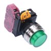 YW4L-M2E01Q0G Green 22mm Metal Bezel Momentary Push Button Switch NC IP65 IDEC