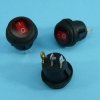 KCD1 6A/250V 3-PIN PODŚ.LED RED