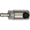 Push button safety clutch, L 107 mm, 16 bar, stainless steel, for hose, 141985