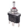 On-Off-(On) Momentary Sealed 12mm Toggle Switch SPDT 12A IP68