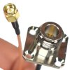 Pigtail 20cm N gniazdo z flanszą SMA-M wtyk RF 50 Ohm kabel RG316 w.cz.
