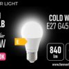 Żarówka LED E27 G45 7.2W 840lm 6000K klasa E Forever Light