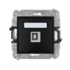 MINI Gniazdo USB-AB 2.0 czarny mat 12MGUSB-3 KARLIK
