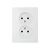 LOGI biały gniazdo 2P kompletne