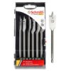 Wiertło Do Drewna Łopatkowe Piórowe Wiertła 10-25Mm Zestaw 6Szt. - Schmith