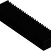 Extruded heatsink, (L x W x H) 75 x 300 x 40 mm, 0.59 to 0.3 K/W, black anodized, 10021350