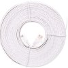 Kabel krosowy płaski patchcord U/UTP kat.5e biały 10m 93363