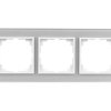Sentia Ramka potrójna szklana srebrna 1473-63