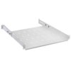 Półka regulowana do szafy RACK 19 cali 1U 450mm szara