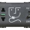 Legrand Gniazdko golarki Living&Light antracytowy L4177 1 szt.