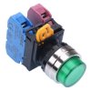 YW4L-A2E11Q0G Green 22mm Metal Bezel Maintained Push Button Switch 1NO-1NC IP65 IDEC