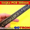 Linijka 30cm PCB czarna