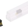 Pin header, 10 pole, pitch 2.54 mm, angled, black, 10059263