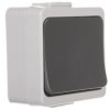 JANTAR-bis Przycisk zwierny /dzwonek/ n/t IP44 szary WNT-7J-b