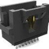 Pin header, 10 pole, pitch 1.27 mm, straight, black, 5-104068-2