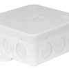 Puszka N/T Hermetyczna Z Dławicą Zintegrowaną 85X85x39mm Ip54 Biała N6 83006006