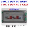 ROZDZIELNICA PV 600V DC/AC 2 STRINGI 1 FAZOWA FOTOWOLTAIKA IP65
