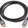 Kabel DisplayPort wtyk,HDMI wtyk PVC 1,8m czarny 32AWG CA-DPHD-20CU-0018-BK