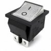 KCD4 16A 250V PODW ON-OFF SREBRNY