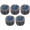 Sealey FW8040605 80 x 40mm Abrasive Flap Wheel on 6mm Shaft 60Grit - Pack of 5