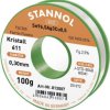 Cyna lutownicza bezołowiowa Stannol Kristall 611 Fairtin bezołowiowa Sn96,5Ag3Cu0,5 REM1 100 g 0.3 mm