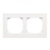Ramka podwójna SIMON 55 Line biała matowa Kontakt Simon TR2/111