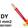 Przewód DY 1,0 mm2 czerwony (300/500V) jednożyłowy drut H05V-U (krążki 100m) 172104020C0100 NKT
