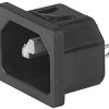 Schurter 3-144-635 Złącze męskie IEC złącze męskie proste Łączna ilość styków: 3 10 mA czarny 1 szt.