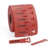 Znacznik do kabli TAGPU Etykiety do kabli HellermannTyton Czerwony 556-80587 TAGPU12X74-LOOP-PUR-RD