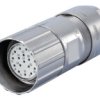 Złącze wielostykowe przemysłowe 12-pinowe M23 Montaż na kablu Gniazdo Hummel
