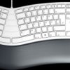 JK-4500DE-0 Keyboard, USB, white, ergonomic, layout: DE
