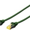 Kabel krosowy DIGITUS Professional CAT 6A S-FTP, LSZH, AWG 26/7, skrętka, 7 m długości, zielony