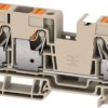 Through terminal block, push-in connection, 16 mm², 76 A, 8 kV, dark beige, 2675030000