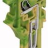 1-wire end module, spring-clamp connection, 0.14-1.5 mm², 1 pole, 15 A, 6 kV, yellow/green, 2020-187