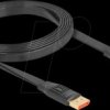81006 DisplayPort 1.4 flat ribbon cable, 8K 60 Hz, 2 m