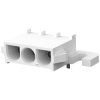 Socket header, 3 pole, pitch 6.35 mm, angled, natural, 1586893-3