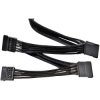 BeQuiet CS-6940 SATA Power Cable 4x SATA 900mm Sleeved Black