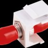BS08-10221 Keystone module, ST, simplex, OM1 / OM2 / OM3 / OM4, red