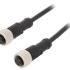 Kabel do czujników/automatyki 4-PIN M12-M12 kod D-Ethernet M12D04FL-12DFL-SD001