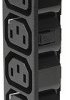 Panel socket 6-fold F, 3 pole, snap-in, solder connection, black, 0909.0041