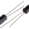 Kondensator 2.2μF 100V dc Radialny, Otwór przelotowy RS PRO roztaw: 2mm 5 (Dia.) x 11mm