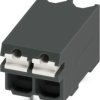 PCB terminal, 2 pole, pitch 3.5 mm, AWG 24-16, 17.5 A, push-in, black, 1823638
