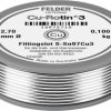Cyna lutownicza bezołowiowa Felder Cu-Rotin® 3 szpula Sn97Cu3 0.100 kg 2.7 mm