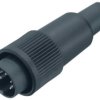 Plug, 6 pole, solder cup, bayonet locking, straight, 99 0617 02 06